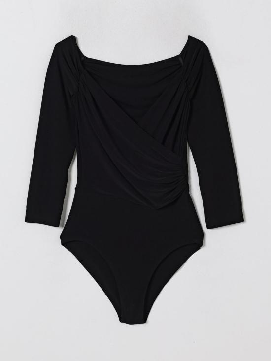 25FW 노마카말리 긴팔 티셔츠 KK325BPLR19001 Black - NORMA KAMALI