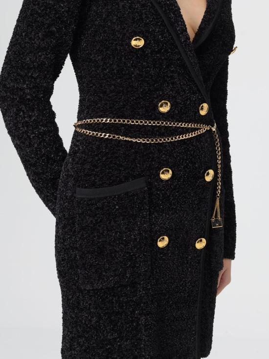 25FW 엘리자베타프랜치 롱 원피스 AM32S 110 Black - ELISABETTA FRANCHI