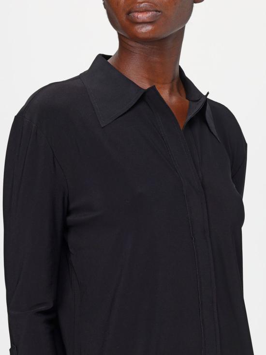 25FW 노마카말리 셔츠 KK3289PL191001 Black - NORMA KAMALI