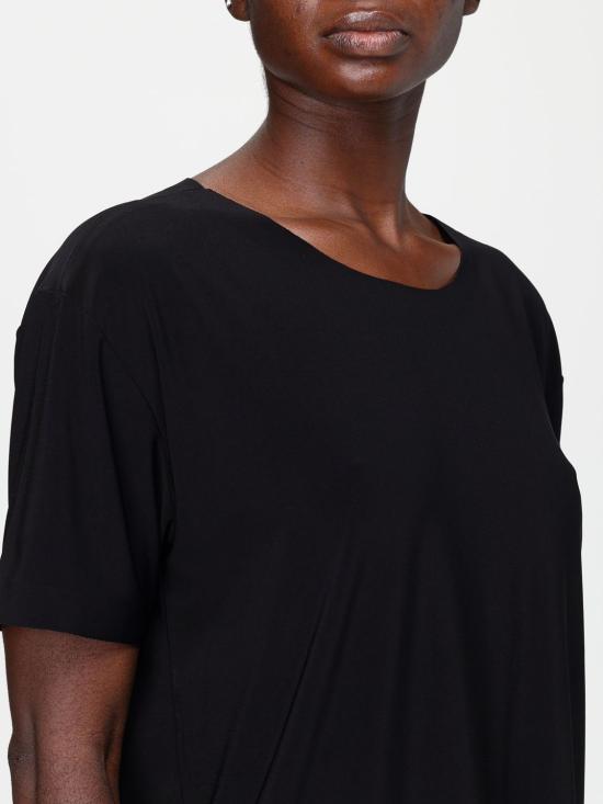 25FW 노마카말리 반팔 티셔츠 KK4266PL104001 Black - NORMA KAMALI