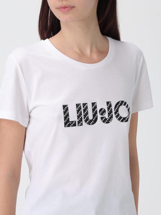 25FW 리우조 반팔 티셔츠 UF5266JS904 M9794 White - LIU JO