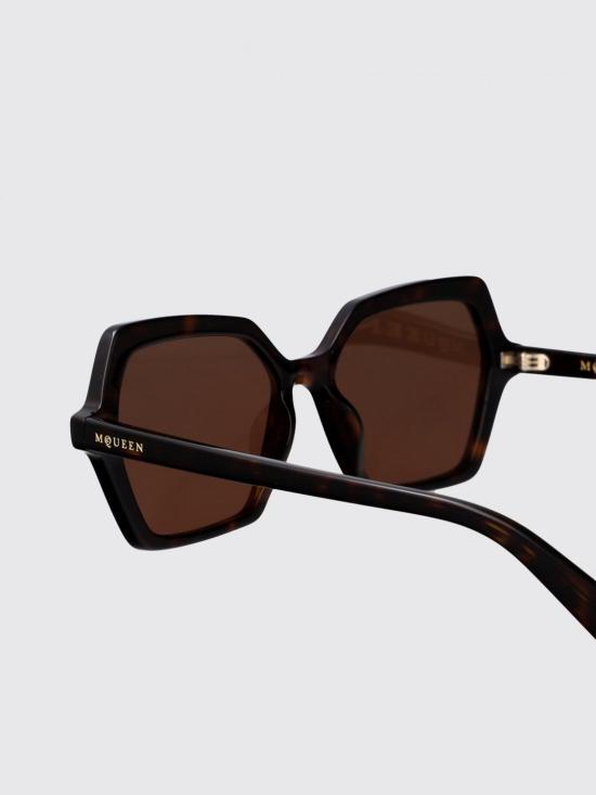25FW 알렉산더 맥퀸 선글라스 AM0537S 002 Brown - ALEXANDER MCQUEEN