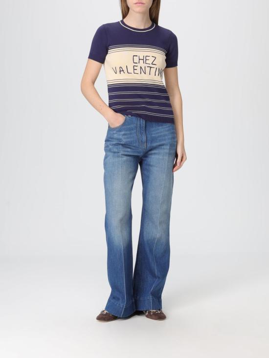 25FW 발렌티노 가라바니 스웨터 7B3KC65C9EM DSV Blue - VALENTINO GARAVANI