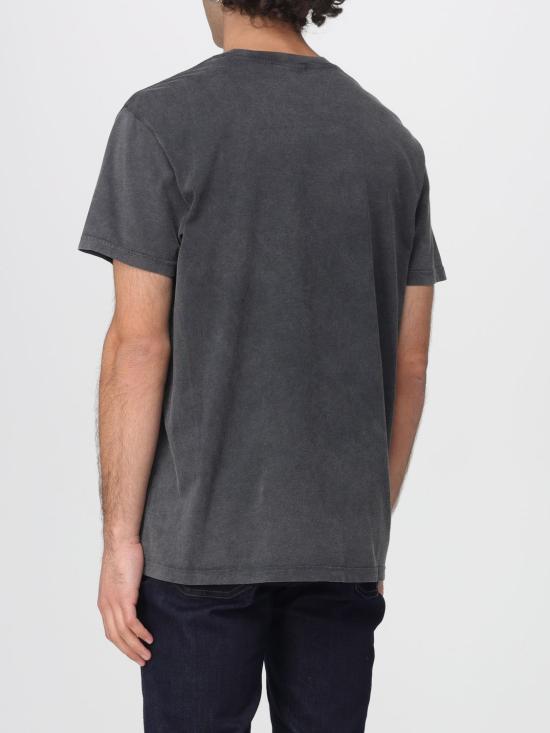 25FW 메종 라비쉬 반팔 티셔츠 MMPOPINAMORE CARBONWASHED Black - MAISON LABICHE