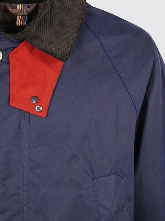 25FW 바버 폴 스미스 X 바버 오버사이즈 비데일 왁스 자켓 MWX2515 NY94 Blue - BARBOUR