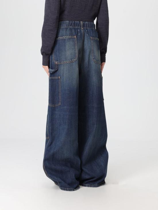 25FW 마르지엘라 스티치 와이드 워크웨어 진 S29KA0390M30037 961 Blue - MAISON MARGIELA