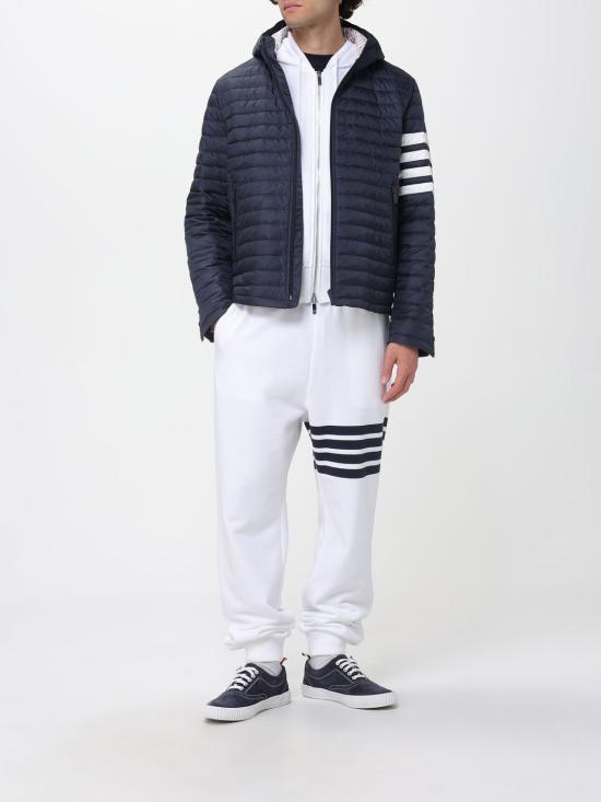 25FW 톰브라운 트레이닝/조거 팬츠 MJQ230A00535 104 White - THOM BROWNE