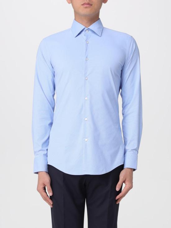 25FW 보스 긴팔 셔츠 50535421 450 Blue