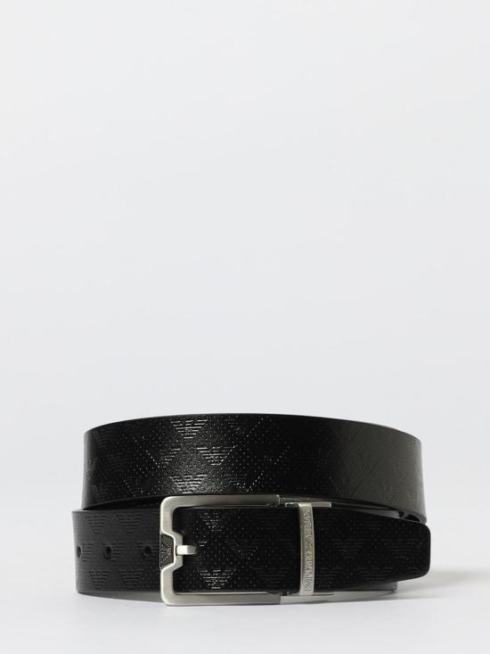 25FW 엠포리오 아르마니 가죽 벨트 Y4S502Y221E 81386 Black - EMPORIO ARMANI