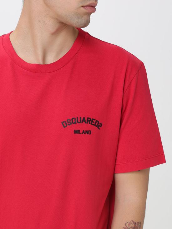 25FW 디스퀘어드2 반팔 티셔츠 S74GD1477D20020 305W Red - DSQUARED2