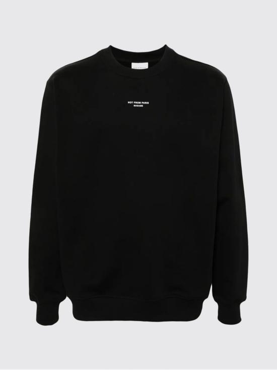 25FW 드롤드무슈 긴팔 티셔츠 PERMSW148CO BL Black - DROLE DE MONSIEUR