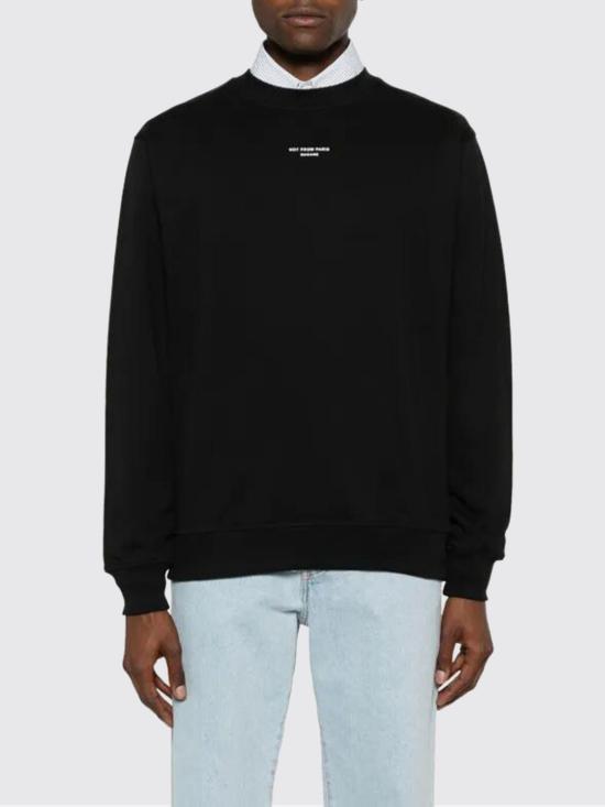 25FW 드롤드무슈 긴팔 티셔츠 PERMSW148CO BL Black