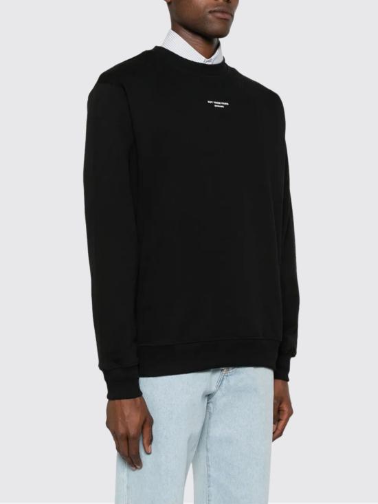 25FW 드롤드무슈 긴팔 티셔츠 PERMSW148CO BL Black - DROLE DE MONSIEUR