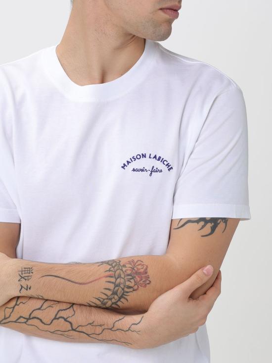 25FW 메종 라비쉬 반팔 티셔츠 SMPOPINMINIMA White - MAISON LABICHE