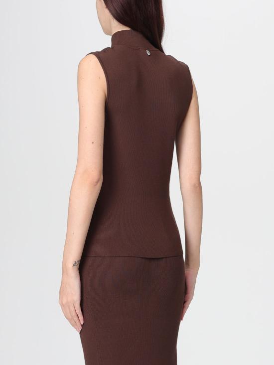 25FW 리우조 터틀넥 MF5033MS99E 90915 Brown - LIU JO