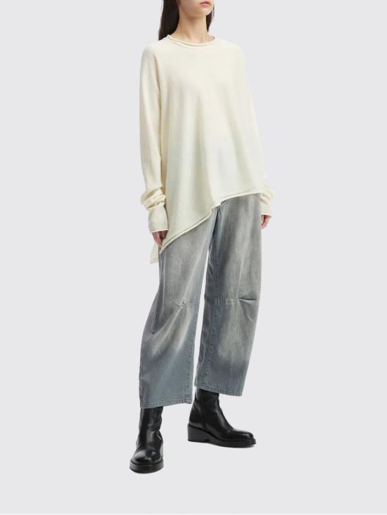 25FW 와이즈 요지 야마모토 스웨터 YLK10184 1 White - Y’S YOHJI YAMAMOTO