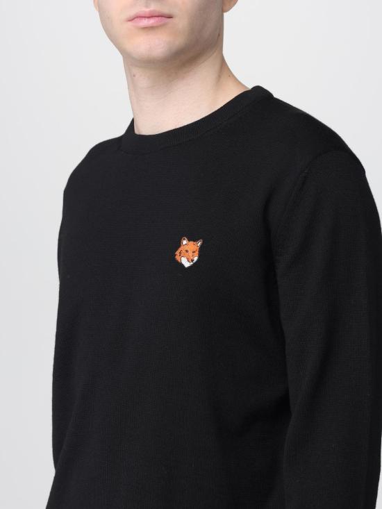 25FW 메종키츠네 스웨터 PM00801KT1181 P199 Black - MAISON KITSUNE
