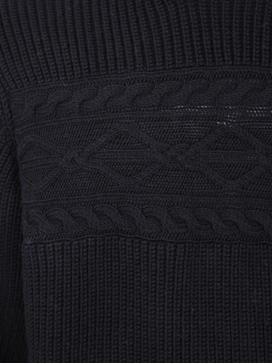 25FW 에르메네질도제냐 스웨터 UGM59A2GCT420 001 Black - ERMENEGILDO ZEGNA