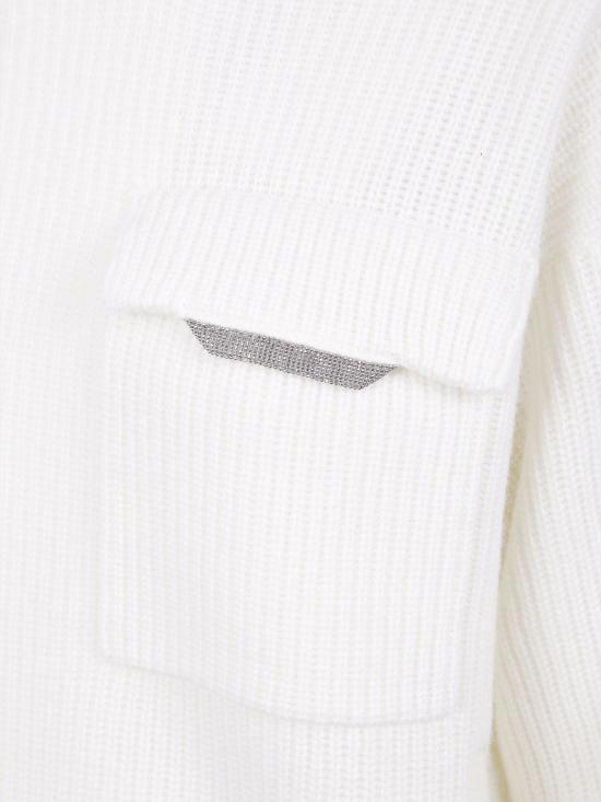 25FW 브루넬로 쿠치넬리 터틀넥 M12721704P C2723 White - BRUNELLO CUCINELLI