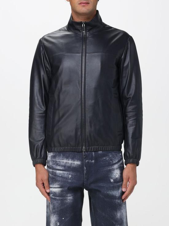 25FW 엠포리오 아르마니 가죽 자켓 01R55P01P54 922 Blue