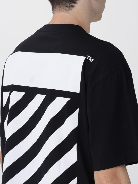 25FW 오프화이트 반팔 티셔츠 OMAA120F25JER00Z 1001 Black - OFF WHITE