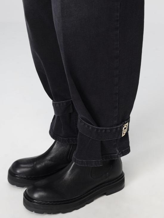 25FW 리우조 트레이닝/조거 팬츠 UF5105D0291 87453 Black - LIU JO