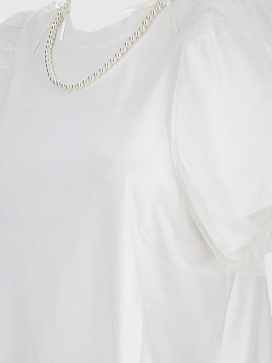 25FW 시몬로샤 반팔 티셔츠 5397B0553 White - SIMONE ROCHA