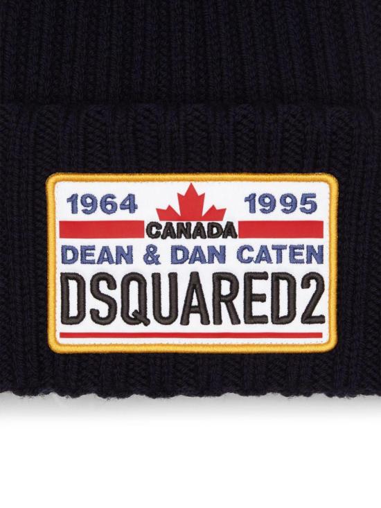 25FW 디스퀘어드2 비니 KNM019401W003063073 BLACK - DSQUARED2