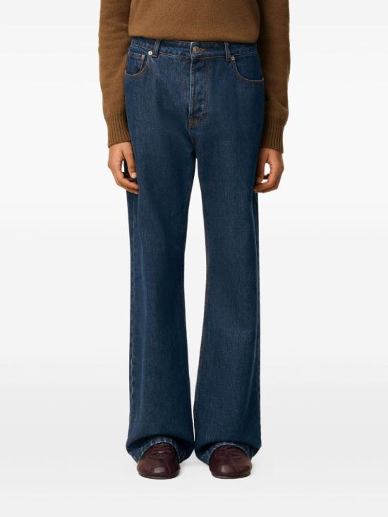 25FW 아미 스트레이트 팬츠 HTR450DE0104 402 BLUE - AMI