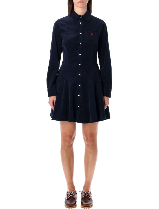 25FW 폴로 랄프로렌 미디 원피스 211972069 004 NAVY