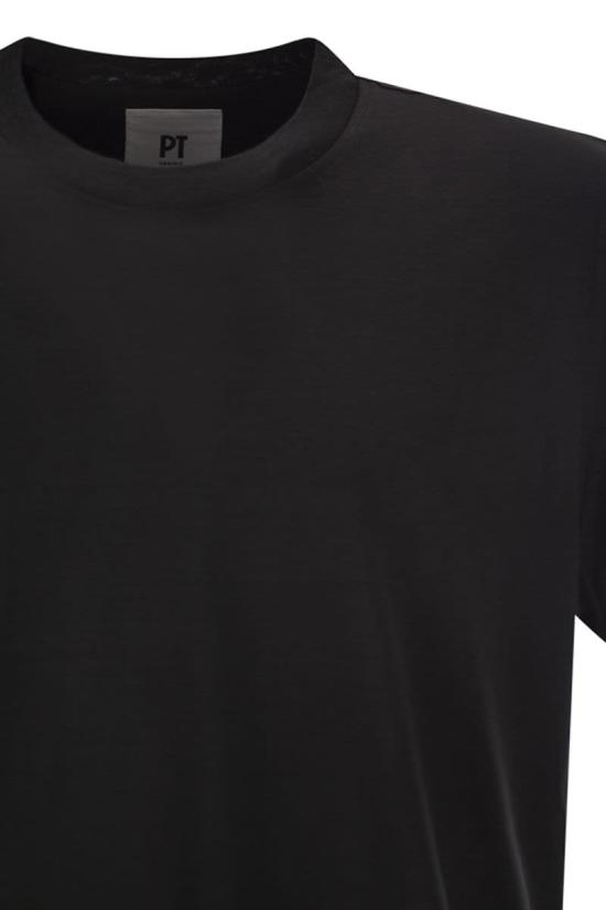 25FW 피티토리노 반팔 티셔츠 TL5STM050LEL 01CD 0990 BLACK - PT TORINO