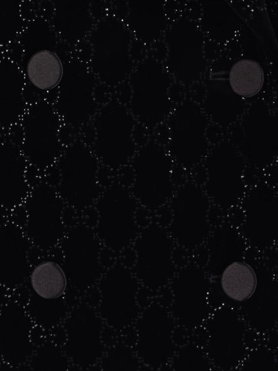 25FW 구찌 엠브로이더드 코튼 벨벳 자켓 엠브로이더드 코튼 벨벳  836181Z7AST 1000 BLACK - GUCCI