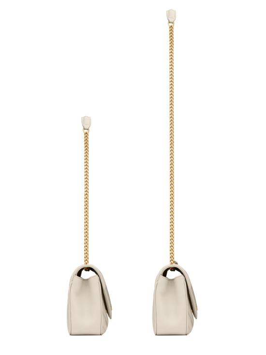 25FW 생로랑 루루 마틀라세 램스킨 스몰 숄더백 801437AAEAX 9207 WHITE - SAINT LAURENT