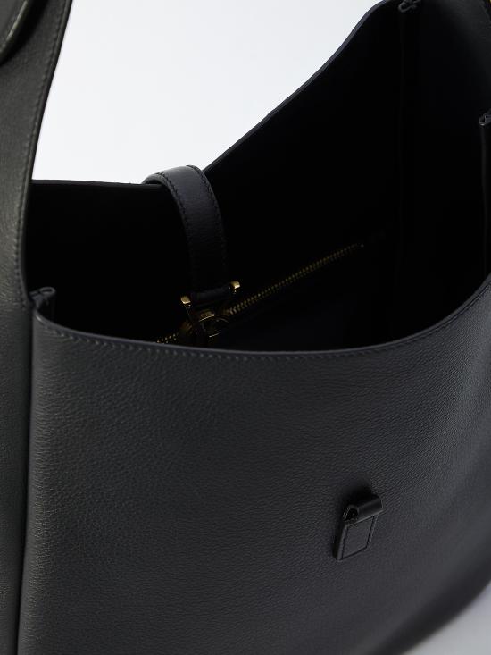  생로랑 LE 5 A 7 서플 라지 그레인드 레더백 753837AAAUQ 1000 BLACK - SAINT LAURENT