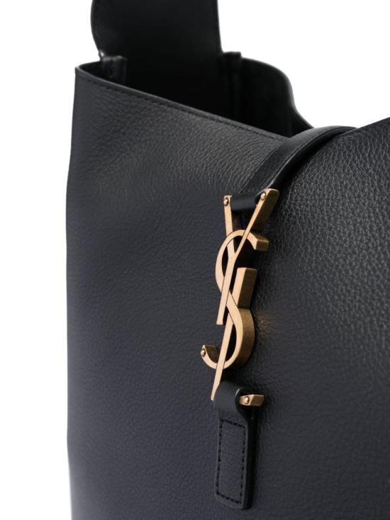  생로랑 LE 5 A 7 서플 라지 그레인드 레더백 753837AAAUQ 1000 BLACK - SAINT LAURENT