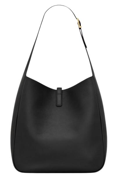  생로랑 LE 5 A 7 서플 라지 그레인드 레더백 753837AAAUQ 1000 BLACK - SAINT LAURENT