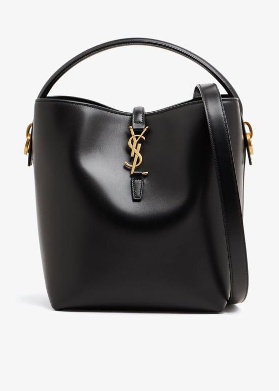  생로랑 르 37 샤이니 레더백 7428282R20W 1000 BLACK