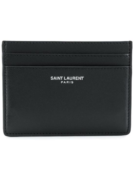  생로랑 스무스 레더 로고 3759460U90N 1000 - SAINT LAURENT