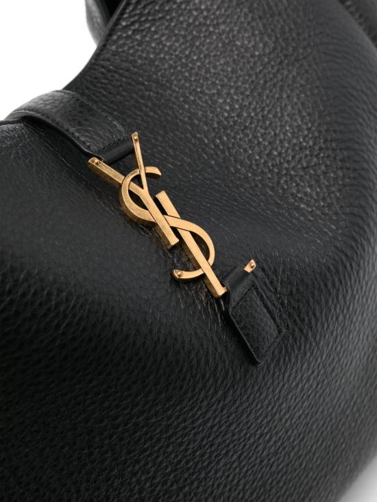 25FW 생로랑 LE 5 A 7 베아 그레인드 레더 토트백 763435AAEQC 1000 BLACK - SAINT LAURENT