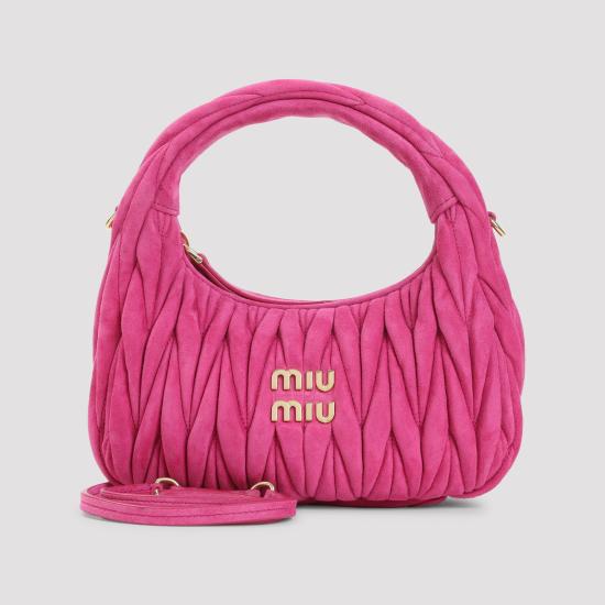 26SS 미우미우 마틀라쎄 완더 레더 토트백 5BC125VOOYAB7O F0029 PINK - MIU MIU