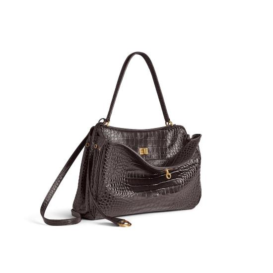 25FW 발렌시아가 로데오 미디움 핸드백 7897722AA5L 2221 BROWN - BALENCIAGA