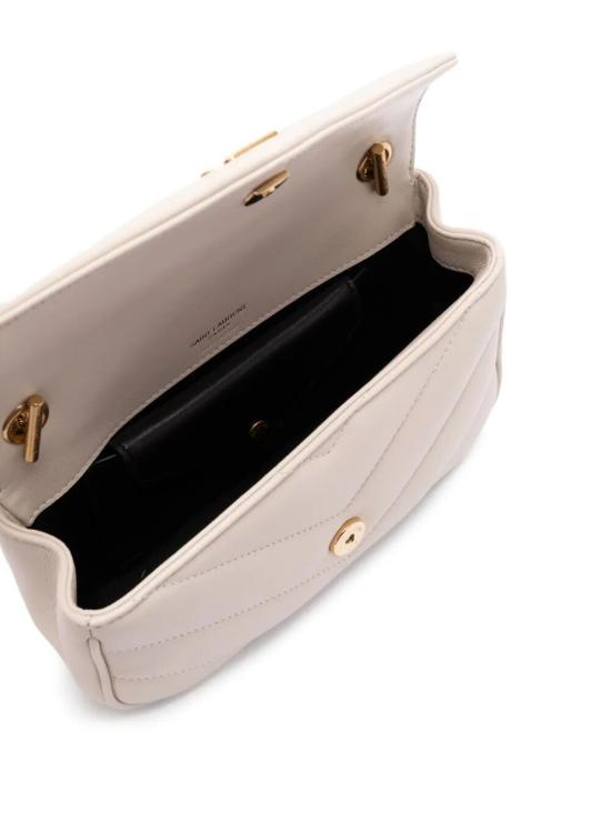 25FW 생로랑 루루 미니 램스킨 821749AAEAX 9207 WHITE - SAINT LAURENT