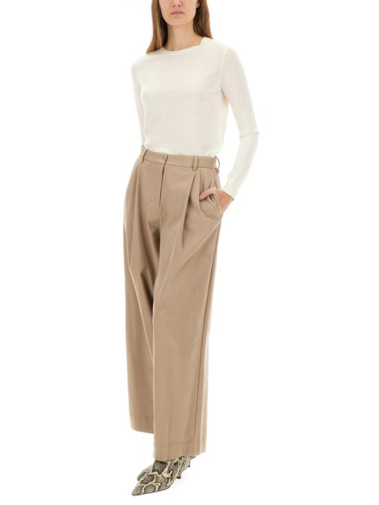25FW 에스막스마라 OMERO 오메로 와이드 하이 웨이스트 팬츠 2529136013600 447001 BEIGE - 'S MAX MARA