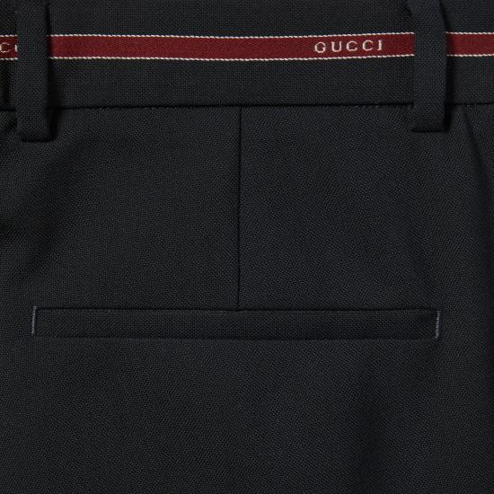 25FW 구찌 셀비지 디테일 울 팬츠 832544 Z7AQV4668 BLUE - GUCCI