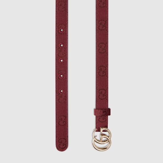 25FW 구찌 레귤러 벨트 409417 FADG28417 BORDEAUX - GUCCI