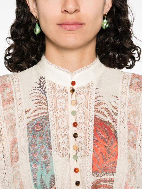 25FW 짐머만 미디 원피스 3308DSS251 SPLI MULTICOLOUR - ZIMMERMANN