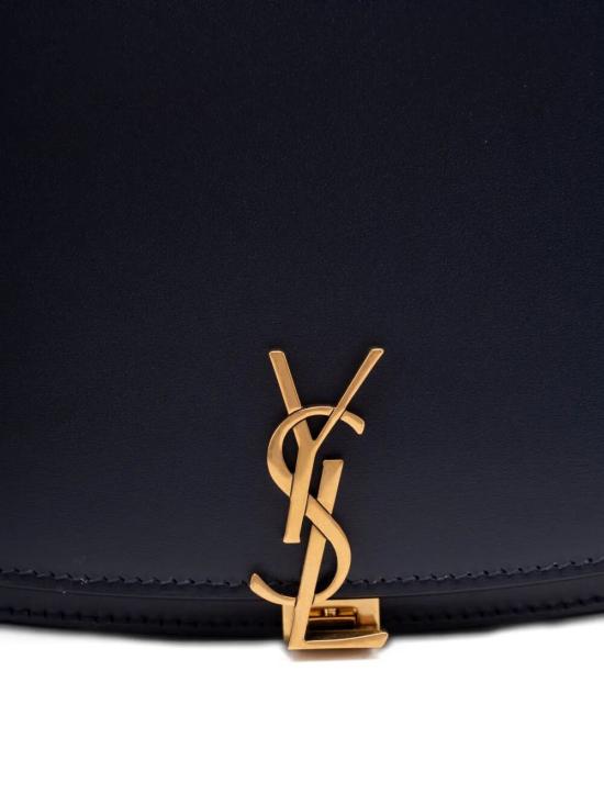 25FW 생로랑 볼테르 하프문백 837382 0SX0W4981 BLUE - SAINT LAURENT