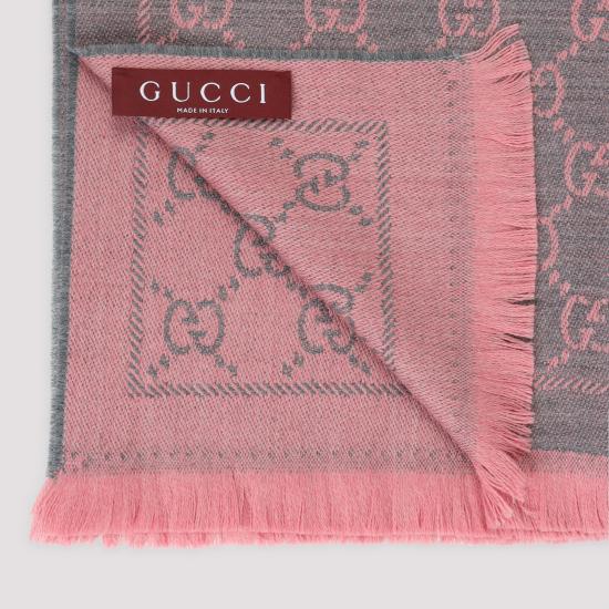 25FW 구찌 GG 자카드 니트 스카프 133483 3G2001272 PINK - GUCCI
