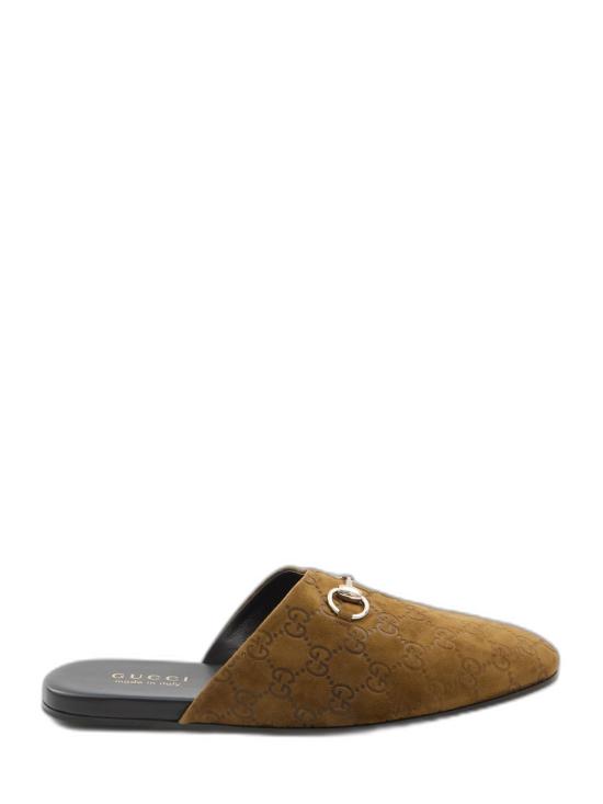 25FW 구찌 홀스빗 스웨이드 뮬 849565 AAFQV2118 BROWN