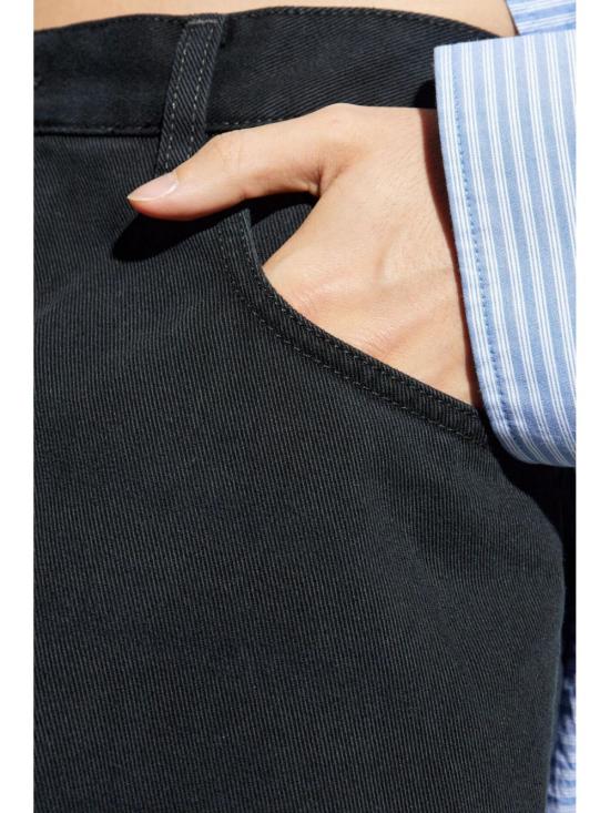 25FW 발렌시아가 스트레이트 팬츠 745213 TQW833207 BLACK - BALENCIAGA